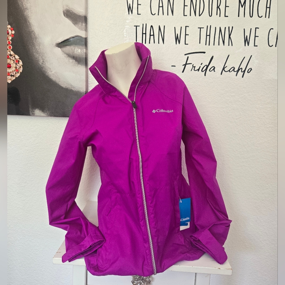 NWT Womens Columbia Purple Ski Jacket Weather-Resistant Size Small